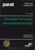 Dictionary of information technology English/German = Worterbuch Informationstechnologie Englisch/De   1989  PDF电子版封面  0895735296   
