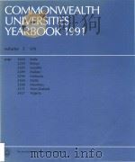 Commonwealth universities yearbook 1991 a directory to the universities of the Commonwealth and the（1991 PDF版）