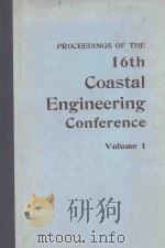SIXTEENTH COASTAL ENGINEERING CONFERENCE VOLUME I（1978 PDF版）