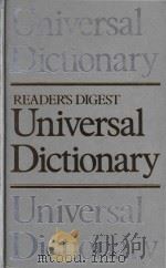 Reader's Digest universal dictionary   1988  PDF电子版封面  0864380542   