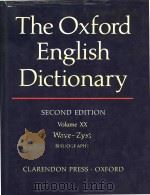 The Oxford English dictionary (Second Edition) (Volume XX)   1989  PDF电子版封面  0198611862  J. A. Simpson ; E. S. C. Weine 
