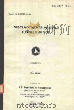 DISPLACEMENTS AROUND TUNNELS IN SOIL   1976  PDF电子版封面     