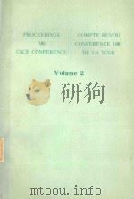 PROCEEDINGS 1981 CSCE CONFERENCE COMPTE RENDU CONFERENCE 1981 DE LA SCGE VOLUME 2（1981 PDF版）