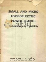 SMALL AND MICRO HYDROELECTRIC POWER PLANTS TECHNOLOGY AND FEASIBILITY（1980 PDF版）