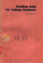 READING SKILLS FOR COLLEGE STUDENTS SECOND EDITION（1991 PDF版）