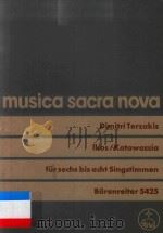 IKOS/KATAWASSIA FUR SECHS BIS ACHT SINGSTIMMEN   1974  PDF电子版封面     