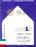 SCHATTEN FUR STREICHQURATETT   1987  PDF电子版封面     