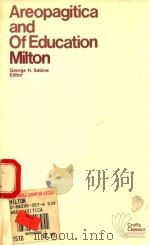 AREOPAGITICA AND OF EDUCATION MILTON   1951  PDF电子版封面  0882950576   
