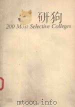200 MOST SELECTIVE COLLEGES   1991  PDF电子版封面  0139042369   