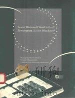 LEARN MICROSOFT WORD 6.0 AND POWERPOINT 3.1 FOR WINDOWS（1994 PDF版）