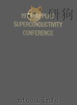 1978 APPLIED SUPERCONDUCTIVITY CONFERENCE（1978 PDF版）