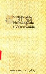 PLAIN ENGLISH A USER'S GUIDE   1987  PDF电子版封面    PHILIP DAVIES ROBERTS 