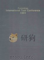 PROCEEDINGS INTERNATIONAL TEST CONFERENCE 1991（1992 PDF版）