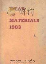 WEAR OF MATERIALS 1983（1983 PDF版）