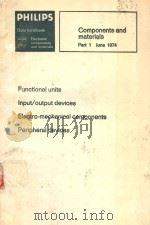 COMPONENTS AND MTERIALS PART 1   1974  PDF电子版封面     