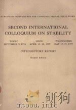 SECOND INTERNATIONAL COLLQUIUM ON STABILITY   1976  PDF电子版封面     