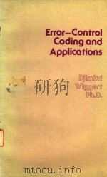 ERROR-CONTROL CODING AND APPLICATIONS（1978 PDF版）