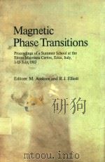 MAGNETIC PHASE TRANSITIONS（1983 PDF版）