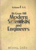 MCGRAW-HILL MODERN SCIENTISTS AND ENGINEERS VOLUME 1（1980 PDF版）