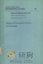 HISTORY OF FUNCTIONAL ANALYSIS（1981 PDF版）
