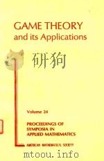 GAME THEORY AND ITS APPLICATIONS   1981  PDF电子版封面  0821800256  R. I. PROVIDENCE 