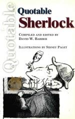 QUOTABLE SHERLOCK     PDF电子版封面  0920151531  DAVID W.BARBER 
