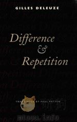 DIFFERENCE AND REPETITION   1994  PDF电子版封面  0231081596  GILLES DELEUZE 