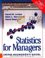 STATISTICS FOR MANAGERS USING MICROSOFT EXCEL   1998  PDF电子版封面  0130950718   