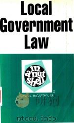 LOCAL GOVERNMENT LAW   1990  PDF电子版封面  031474486X   
