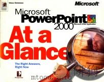 MICROSOFT POWERPOINT 2000 AT A GLANCE   1999  PDF电子版封面  1572319445   