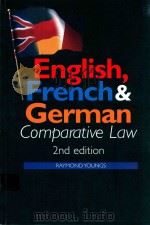 ENGLISH，FRENCH & GERMAN COMPARATIVE LAW SECOND EDITION（1998 PDF版）