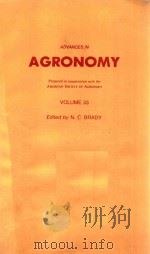 ADVANCES IN AGRONOMY VOLUME 33   1980  PDF电子版封面  0120007339  N. C. BRADY 
