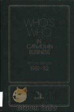 Who s who in Canadian business（1981 PDF版）