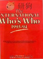 The International who s who 1993-94.   1993  PDF电子版封面  0946653917   