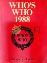 Who s who 1988 : an annual biographical dictionary.   1988  PDF电子版封面  0312015569   