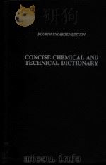 Concise chemical and technical dictionary（1986 PDF版）