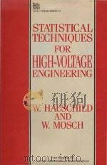 Statistical techniques for high-voltage engineering（1992 PDF版）