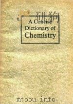 A Concise dictionary of chemistry.（1990 PDF版）