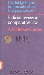 Judicial review in comparative law   1989  PDF电子版封面  0521333873  A R Brewer-Carias 