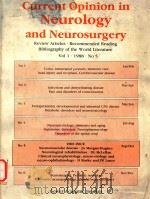 CURRENT OPINION IN NEUROLOGY AND NEUROSURGERY（1988 PDF版）