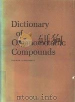 Dictionary of organometallic compounds Fourth supplement   1988  PDF电子版封面  0412281708  J. E. Macintyre 