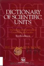 dictionary of scientific units  including dimensionless numbers and scales   1992  PDF电子版封面  0412467208  H. G. Jerrard 