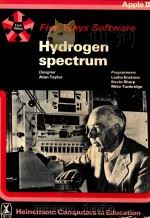 HYDROGEN SPECTRUM TEACHING NOTES   1982  PDF电子版封面  0431010218  ETA SERVICES 