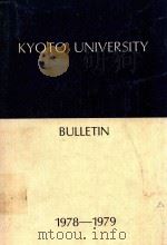 KYOTO UNIVERSITY BULLETIN 1978-1979   1978  PDF电子版封面     