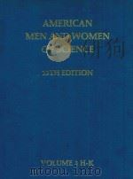 AMERICAN MEN AND WOMEN OF SCIENCE 13TH EDITION VOLUME 3 H-K（1976 PDF版）