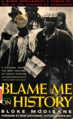 BLAME ME ON HISTORY   1986  PDF电子版封面  0671700677  BLOKE MODISANE 