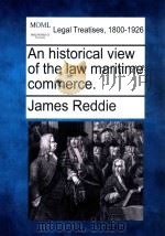 An historical view of the law of maritime commerce（1841 PDF版）