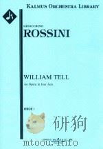 WILLIAM TELL AN OPERA IN FOUR ACTS OBOE I（ PDF版）
