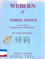 THREE SONGS   12  PDF电子版封面    WEBERN 