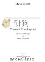 VERMONT COUNTERPOINT     PDF电子版封面    STEVE TRICH 